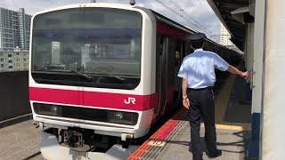 JR京葉線/JR武蔵野線南船橋駅を入線.通過.発車する列車パート1。
