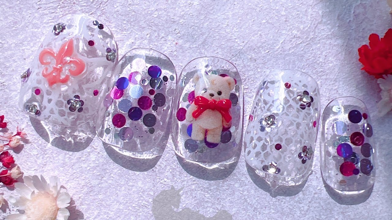 ホログラムとレースとtsukiさんのくまちゃんシール🐻❄️ - YouTube ホログラムとレースとtsukiさんのくまちゃんシール🐻❄️ - YouTube