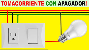 APRENDA A CONECTAR UN TOMACORRIENTE CON UN INTERRUPTOR Y UN FOCO!