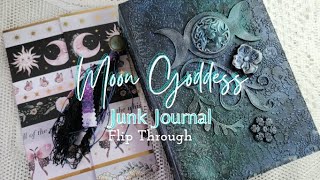 Moon Goddess Junk Journal Flip Through, No Talking, No Music