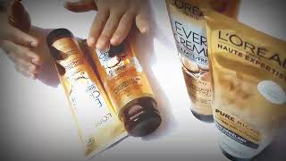 أفضل شامبوان بدون سولفات  بعد استعمال البروتين 😍 الكيراتين😍 من لوريال l'oreal