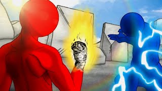 Red vs Blue Part 2 the Showdown! (Fire vs lightning) | Flipaclip short