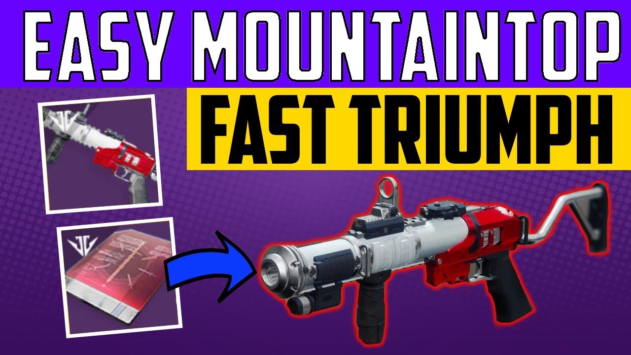 Destiny 2 EASY MOUNTAINTOP + RANDYS THROWING KNIFE! FASTEST TRIUMPHS