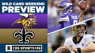 Chris hassel, brady quinn and pete prisco preview every 2019 wild cad
game. they give their picks predictions for the vikings vs saints game
this sunday....