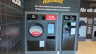 Soda, beer can and pet bottle recycling in Sweden done the easy and fast way at a food store. ICA screenshot 5