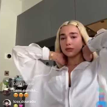 stan twitter: dua lipa cries then says 'anyway' on instagram live