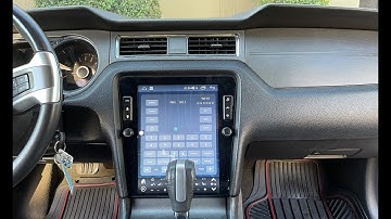 Two ways to install 12.1" Android 10 Navigation radio for 2010 to 2014 Ford Mustang