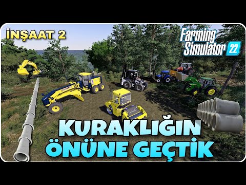 SULAMA KANALI YAPTIK | İNŞAAT 2. BÖLÜM | İNŞAAT MODU - MAP AZURA | FS22