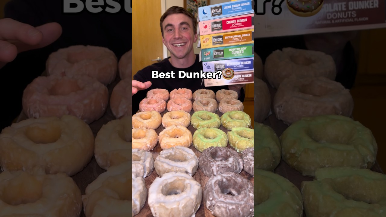 What’s The Best Dunker?🍩 #donut #dunker #mukbang