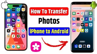 📲 iPhone se android me photo transfer kaise kare 2025 | transfer photos iphone to android