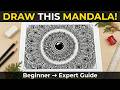 How to draw Mandala for beginners I Step-by-Step Mandala Art | Mandala Art Tutorial । #mandala