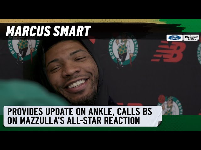 PRESS CONFERENCE: Marcus Smart provides update on ankle, calls BS