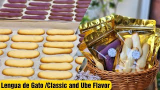 Lengua De Gato Recipe Ube And Clic Flavor Pang Negosyo Recipe Bake N Roll