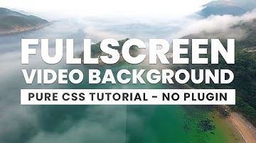 Fullscreen Video Background with Html & CSS