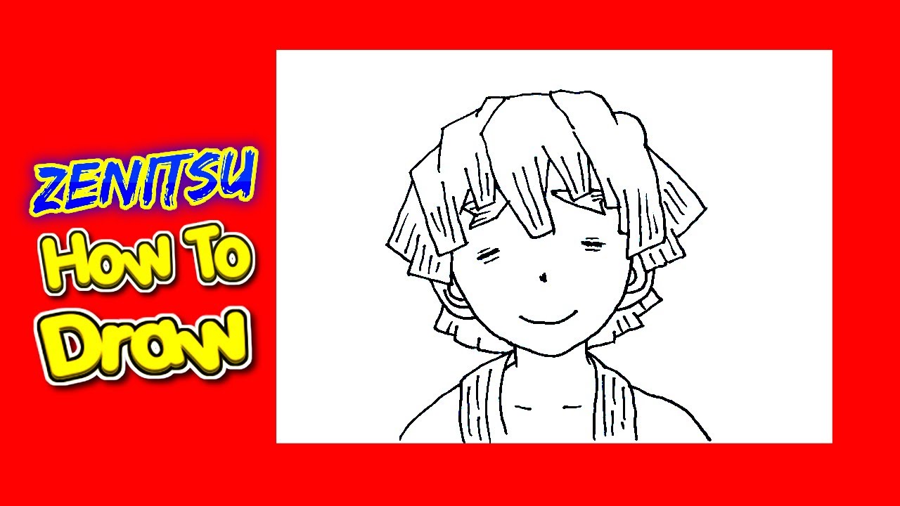 How to draw Zenitsu step by step | Zenitsu agatsuma drawing | Drawing