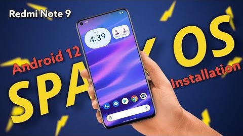 Spark Os android 12 rom for Redmi Note 9 | install spark os android 12 custom rom on redmi note 9