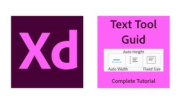 Adobe Xd Text Tool Explained (Auto Width/Height - Fixed Size)