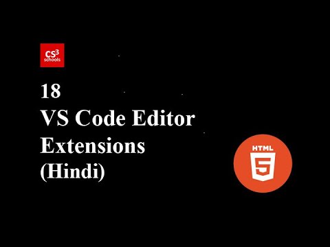HTML Tutorial - 18 - Install Important VS Code Extensions - YouTube