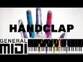 HandClap / Fitz & The Tantrums (MIDI Karaoke instrumental version tutorial)