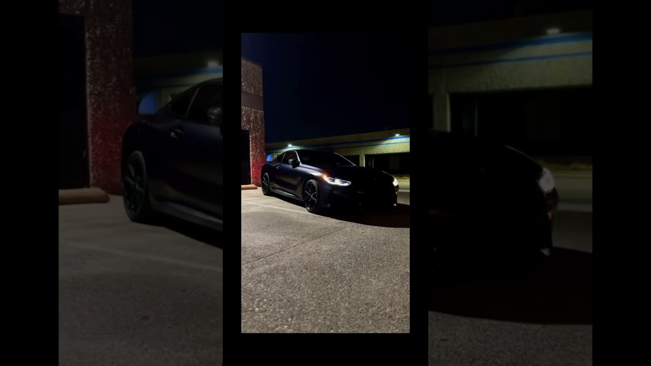 2023 Bmw M850i Coupe Whole Car Wrapped In Matte Stealth PPF Shorts Forrennwraps