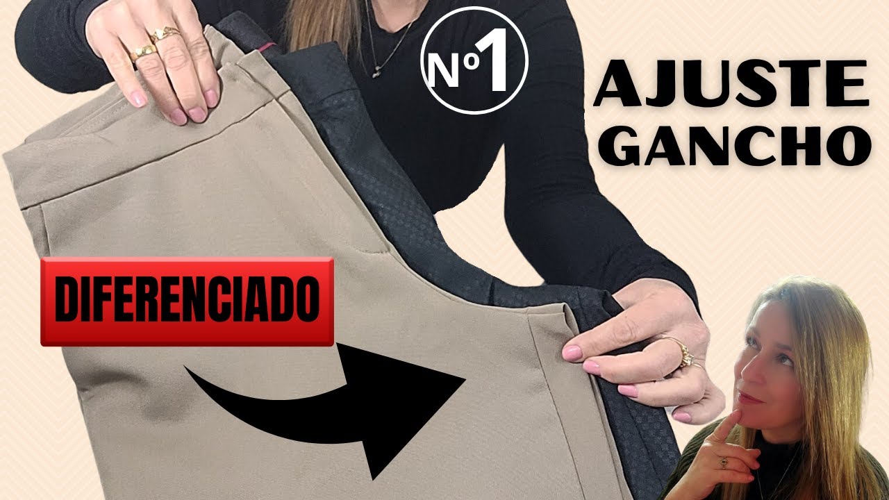 ✂️COMO AJUSTAR GANCHO DE MANEIRA CERTA SEGURA SEM CORTAR FUNDO DE CALÇA ALFAIATARIA SOCIAL FEMININA