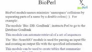 Bioinformatics 101 - BioPerl