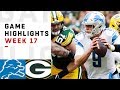 Lions vs. Packers Week 17 Highlights | NFL 2018