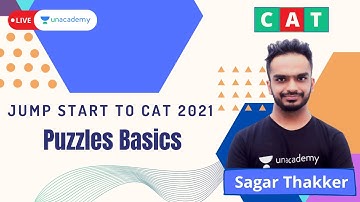 Jump Start to CAT 2021 | LR | Puzzles Basics | Sagar Thakker | unacademy CATalyst