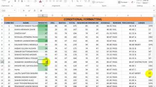 Advanced excel in marathi CONDITIONAL FORMATTING 3 Lecture 35