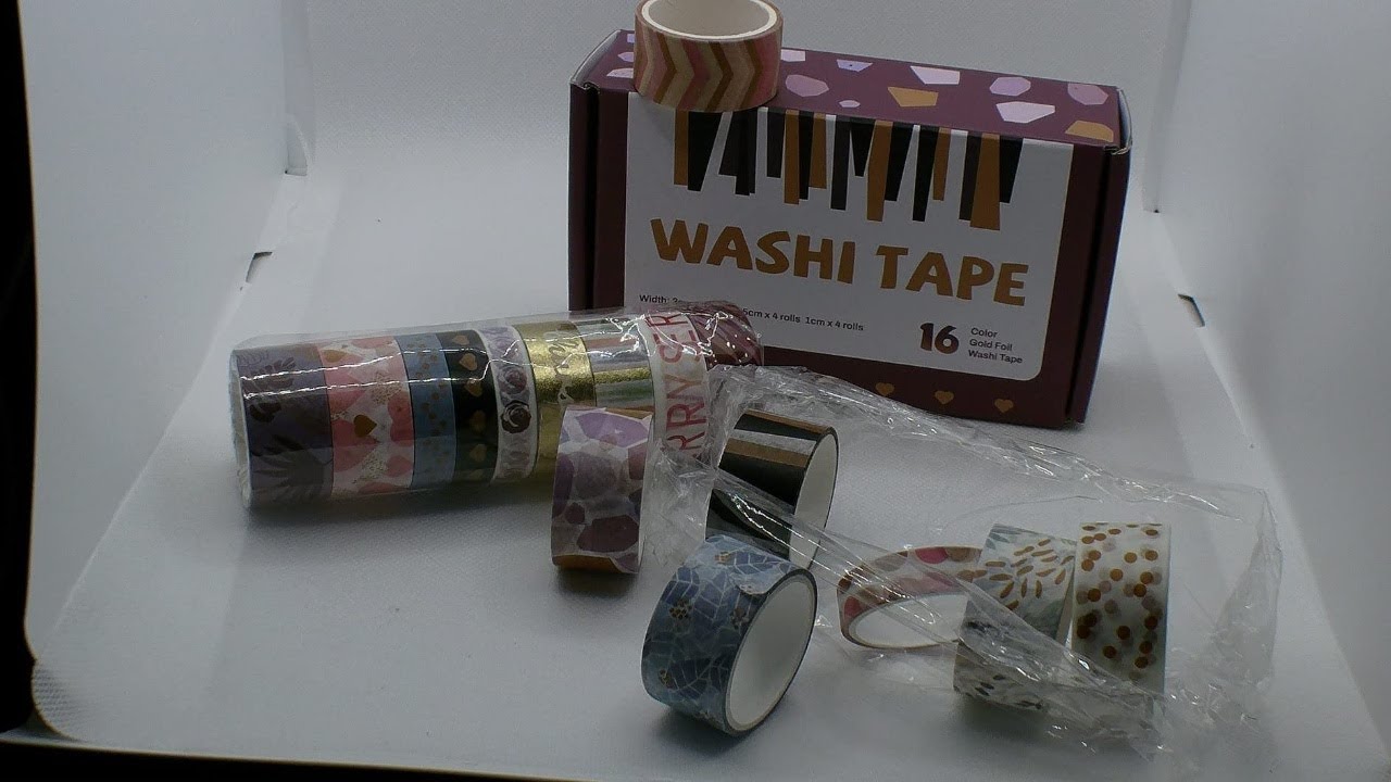 Masking Tape Set - 5mm, 8mm, 10mm en 12mm, Vinyl Maskertape voor
