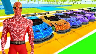 Car Stunt Mega Ramp Game with Superheroes | Superhero Driving Games #cargames screenshot 5