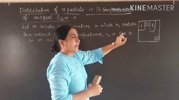 Lec.5/Distribution  of n particles  in k compartments  of unequal size