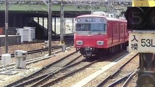 名鉄 6000系ラストナンバー!オールロングシート編成! 6000系6052F当駅止まり 金山留置線へ発車 この日の金山駅撮影36 名鉄シリーズ881回