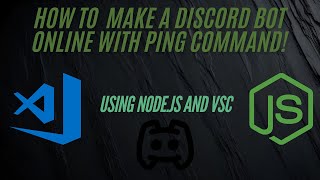 How to make a discord bot online for free, with ping command!