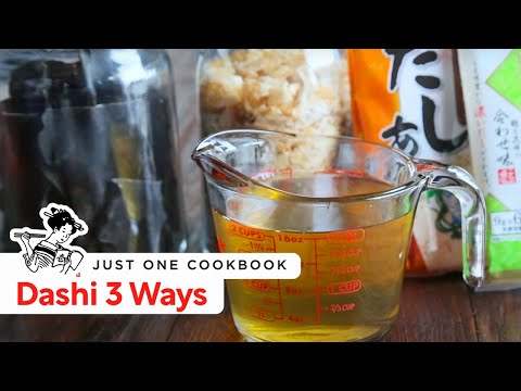 How To Make Dashi 3 Ways (Recipe) だしの作り方３種類（レシピ）