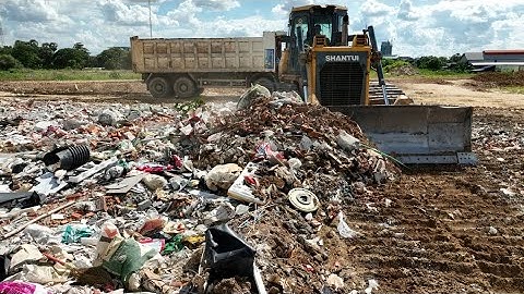 Amazing Update Actions!! Best Operator Clear Garbage Dump Waste Construction Stone By Skills Dozer