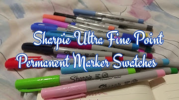 Sharpie Electro Pop Ultra Fine Point Permanent Marker Swatches