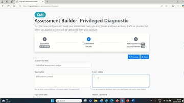 Online Capability Maturity Assessment (Video 3 of 4) Configuring & Publishing an online Assessment