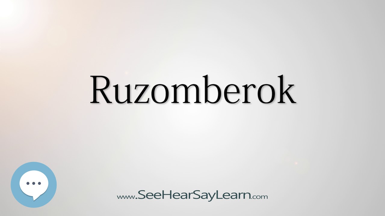 Ruzomberok (How to Pronounce Cities of the World)💬⭐🌍✅