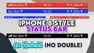 iPhone 8 Style Status Bar on Android (avoid duplicate) screenshot 1