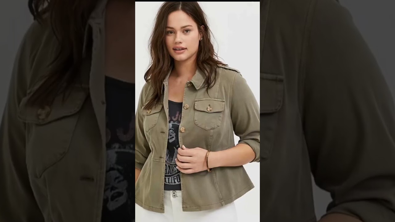 Plus size jacket style for fat ladies 