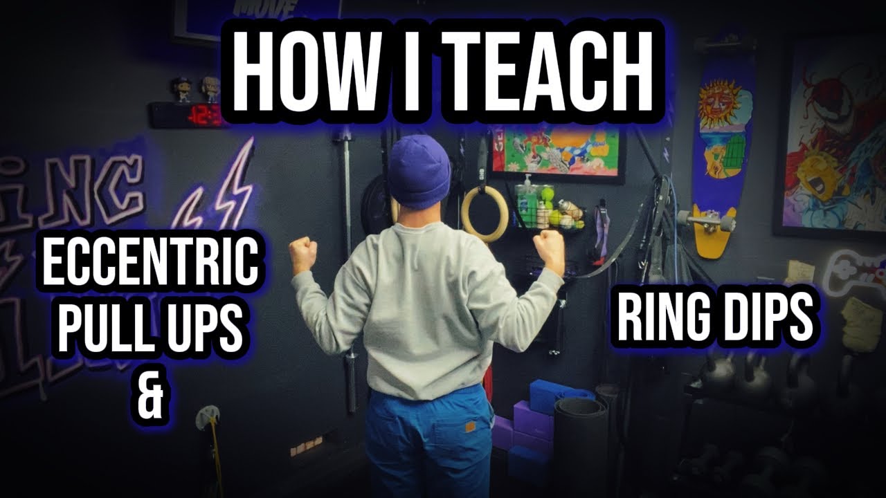 ⚡️Как я обучаю эксцентрическим подтягиваниям и отжиманиям на кольцах⚡️