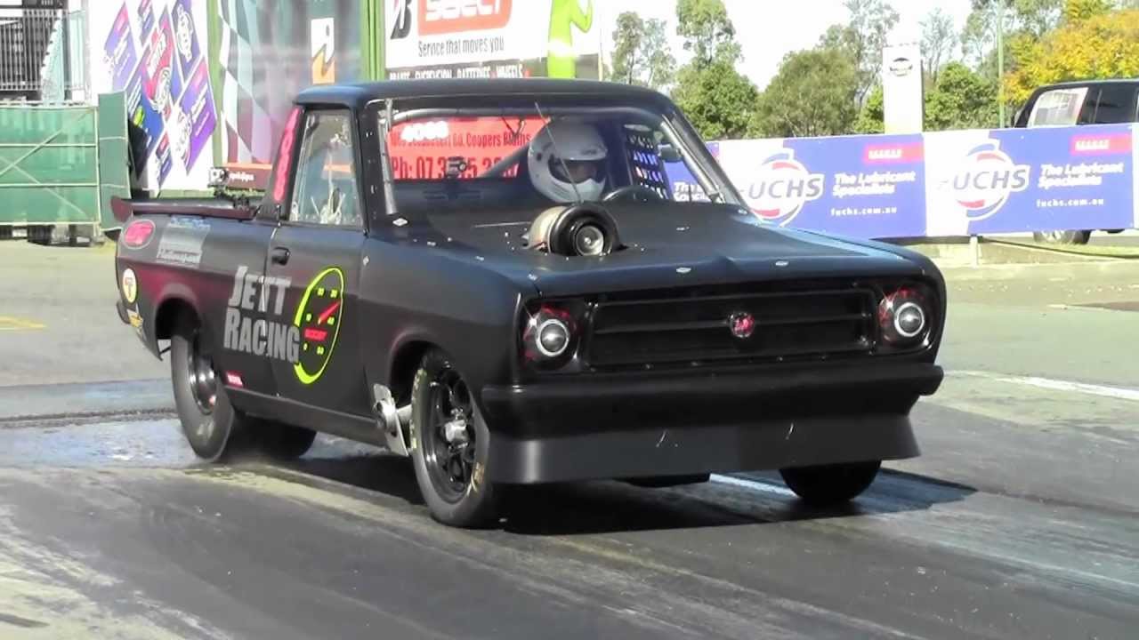 PB 7.19 @ 190 ROB NOVAK - 2L 4G63 DATSUN (TEST DAY 1/09/2012) - YouTube