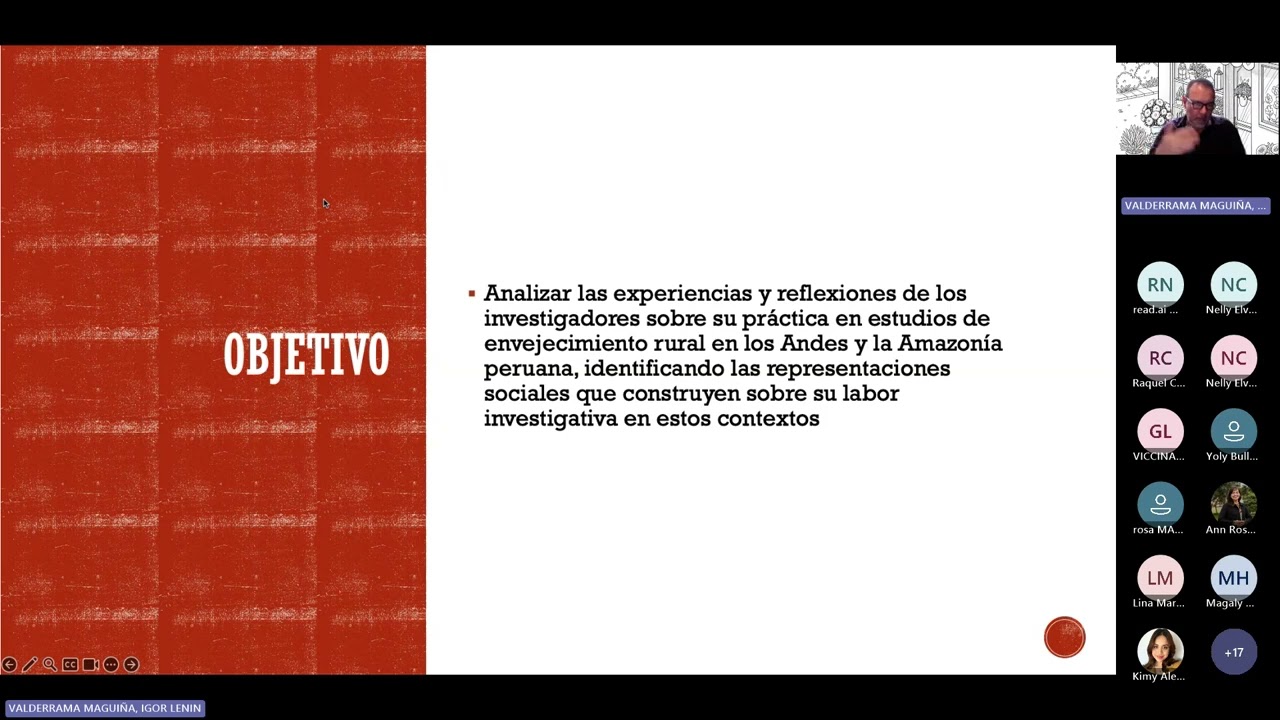 Representaciones sociales de investigadores en estudios sobre envejecimiento rural Andes y Amazonía