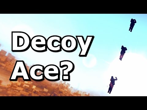 Can you ace with a smoke or decoy?