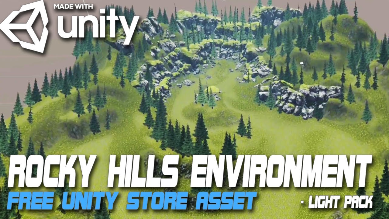 Rocky Hills Environment - Light Pack | FREE Unity Asset Store Asset | FREE 3D Cave & Cliffs Model