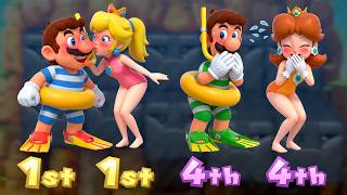 Mario Party Wii - Ultimate 4-Player Minigame Battle! Mario Vs Luigi Vs Peach Vs Daisy
