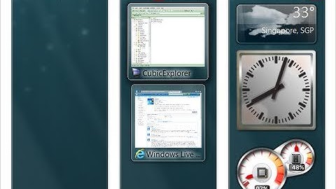 Vista Sidebar for Windows 7 - 7 Sidebar Gadget