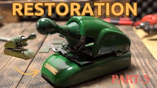 Finished ! vintage Japanese number stamping machine | Toho Type p-2 | restoration