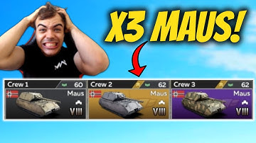 Nobody Has Ever Done This: Triple MAUS in War Thunder Mobile!